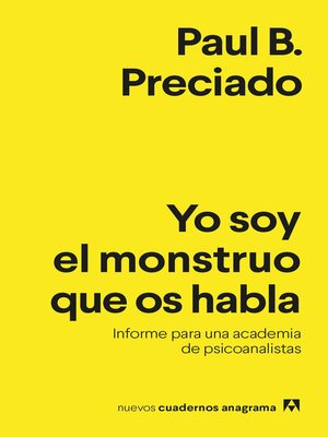 cover image of Yo soy el monstruo que os habla